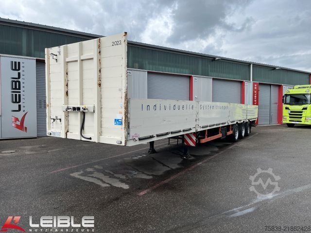 Open semitrailer DINKEL Mega Bordwand Baustoff*Stapleraufnahme*Lift+Lenk