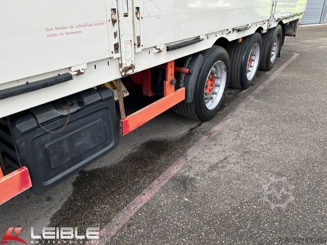 Open semitrailer DINKEL Mega Bordwand Baustoff*Stapleraufnahme*Lift+Lenk