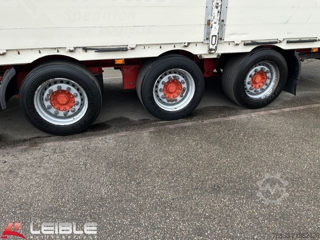 Open semitrailer DINKEL Mega Bordwand Baustoff*Stapleraufnahme*Lift+Lenk