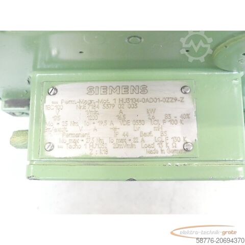 Control unit Siemens 1HU3104-0AD01-0ZZ9 - Z Permanent Magnet Motor SN:E7184537902003