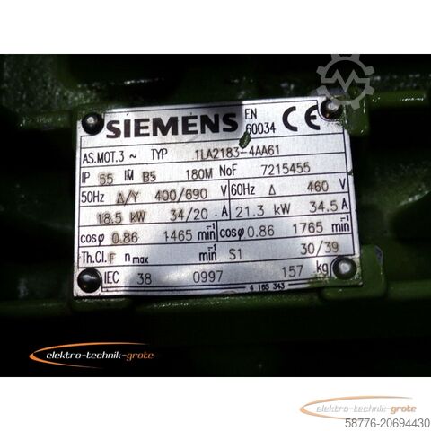 Control unit Siemens 1LA2183-4AA61 Motor