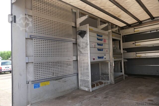 Curtain sider van iveco Daily 70C18H D70C DoKa LBW AHK Klima Tempomat Regaleinbauten COC Standheizung