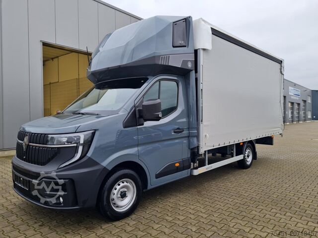 Transporter mit Pritsche & Plane Renault Master 35 Pritsche Schiebe Plane Schlafkab 10 PAL LUFTFEDER