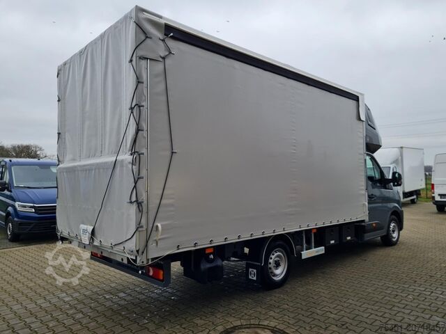 Transporter mit Pritsche & Plane Renault Master 35 Pritsche Schiebe Plane Schlafkab 10 PAL LUFTFEDER