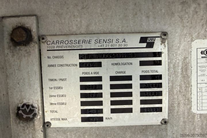 Open trailer with tarp RT 18 Plane / Swiss-Vehicle