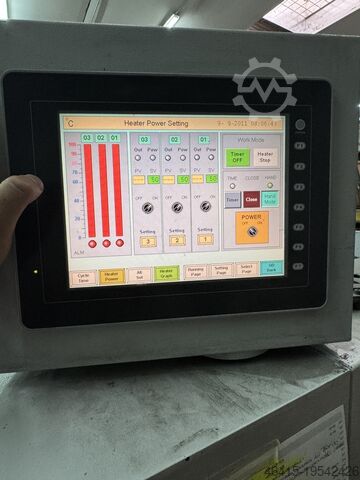 Flexographic printing press SBL die cutting stripping 1060 SE lower plate heating