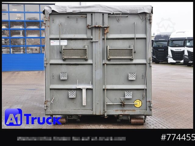 Abrollcontainer POL OSTEG Abrollcontainer 47,5m³,  Mulde, Dachplane, Portaltür