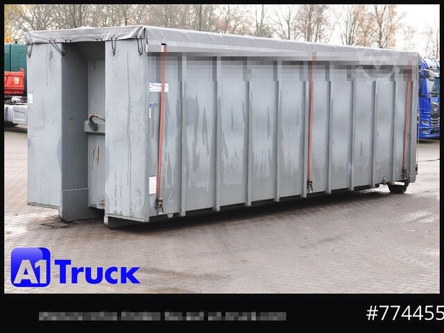 Abrollcontainer POL OSTEG Abrollcontainer 47,5m³,  Mulde, Dachplane, Portaltür