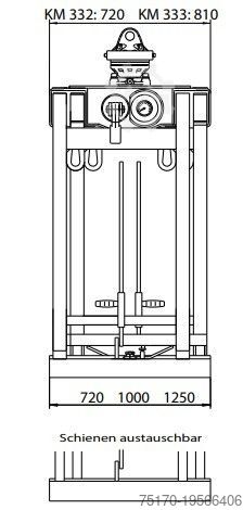 Other Kinshofer Palettenzange / Zange KM 332 V - 1100