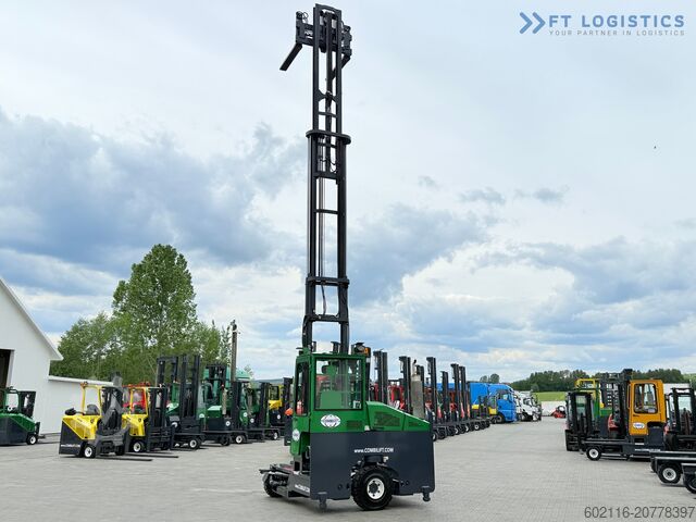 4-way forklift truck Combilift C4000 / GAS / 9300MM / FREE-LIFT / CABIN