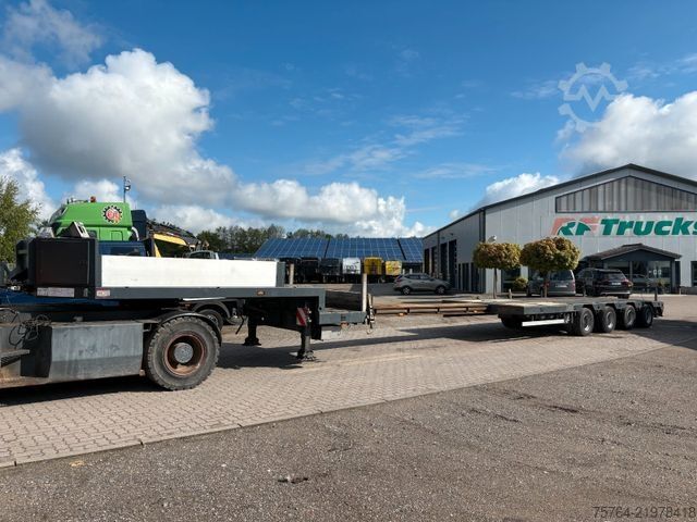 Low loader semitrailer DOLL S4H-N /Teleskop./4x hydr. gelenkt/verbreiterbar