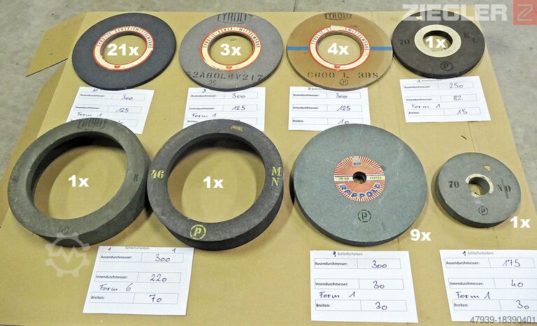 750 pieces of grinding wheels 750 Stk. Schleifscheiben