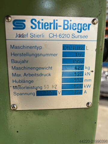 Bending machine Stierli-Bieger 120 SB DGSL
