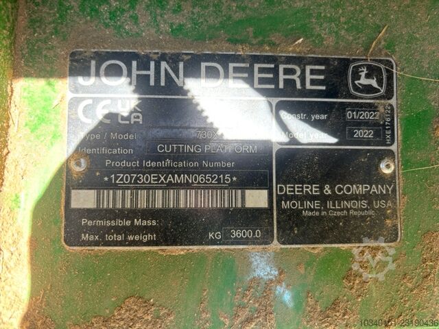 John Deere S780 inkl. 730X John Deere S780 inkl. 730X
