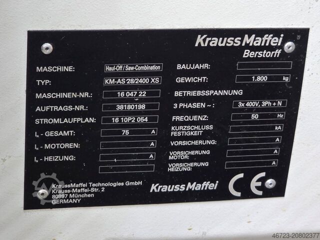 Produktionslinie KRAUS – MAFFEI KMD 75 XS/P