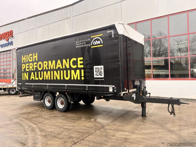 Anhänger mit Pritsche & Plane Fliegl TPS135 13,5 t Tandemplanenanhänger, neuwertig