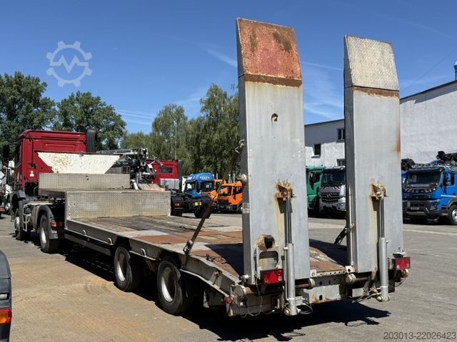 Low loader semitrailer MÜLLER-MITTELTAL TS2 KOMPAKT Tieflader 2 Achse Hydr. Rampen