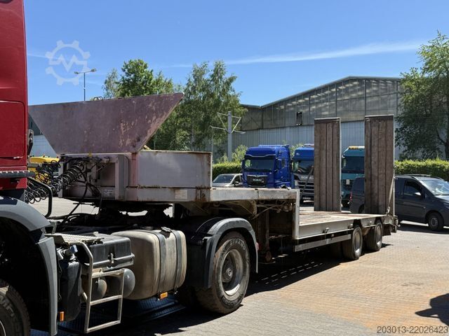 Low loader semitrailer MÜLLER-MITTELTAL TS2 KOMPAKT Tieflader 2 Achse Hydr. Rampen