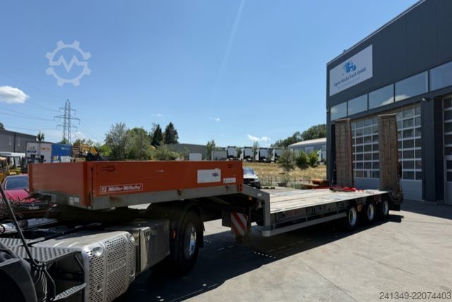 Low loader semitrailer MÜLLER-MITTELTAL T3 Zwangsgelenkt