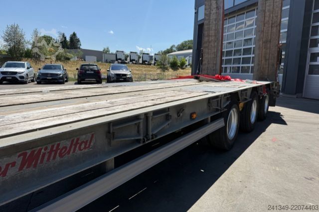 Low loader semitrailer MÜLLER-MITTELTAL T3 Zwangsgelenkt