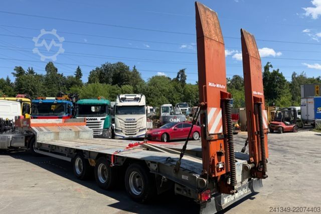 Low loader semitrailer MÜLLER-MITTELTAL T3 Zwangsgelenkt