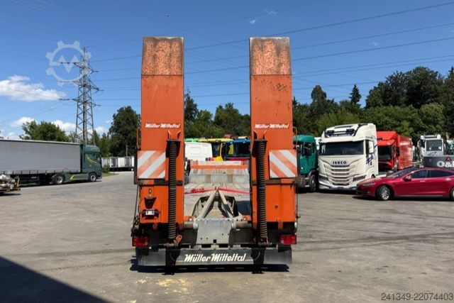 Low loader semitrailer MÜLLER-MITTELTAL T3 Zwangsgelenkt