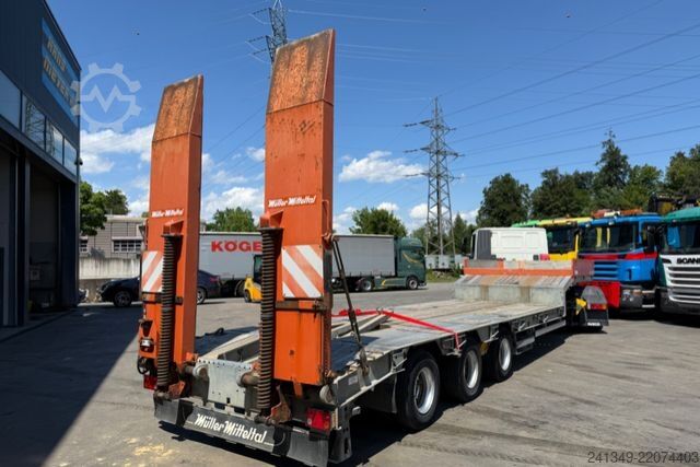 Low loader semitrailer MÜLLER-MITTELTAL T3 Zwangsgelenkt