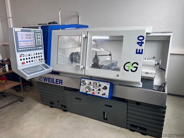 Cycle-controlled lathe WEILER E 40