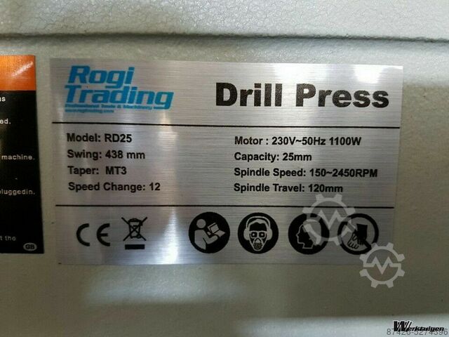 Belt driven pilar drill Rogi RD25