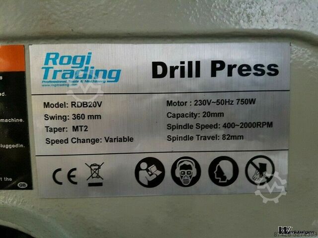 Table drill press Rogi RDB20V
