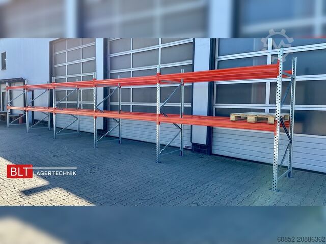 Heavy-duty shelf ca. 100,16 lfm. Palettenregale H: 250 cm Fachlast: 3000 kg , 324 Palettenplätze