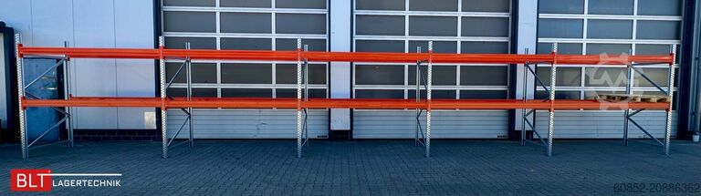 Heavy-duty shelf ca. 100,16 lfm. Palettenregale H: 250 cm Fachlast: 3000 kg , 324 Palettenplätze