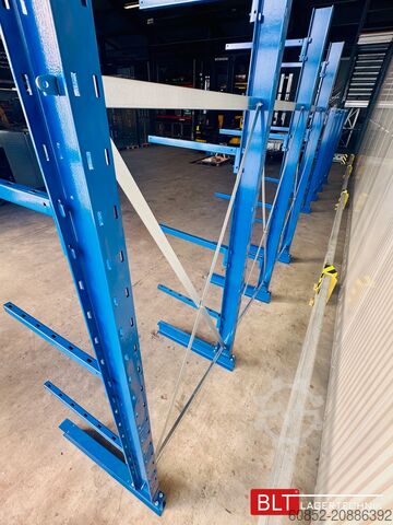 Cantilever rack ca. 3,15 lfm. Kragarmregal Langgutregal H: 250 cm 140 kg/Arm META Multistrong