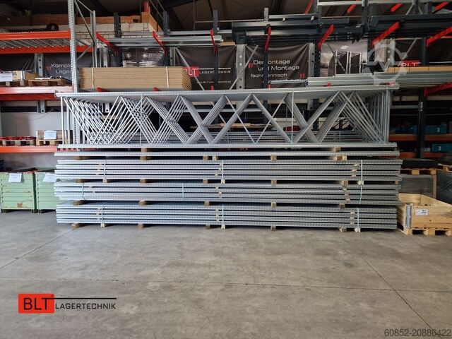 Heavy-duty shelf ca. 50,30 lfm. Dexion P90 Palettenregale H:6,5m Fachlast: 3000kg Schwerlastregale