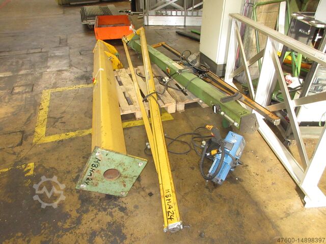 Column swing crane Chain Hoist Demag KBK Kran Drehkran Hallenkran L 3m Demag KBK100 125Kg + DK Kettenzug