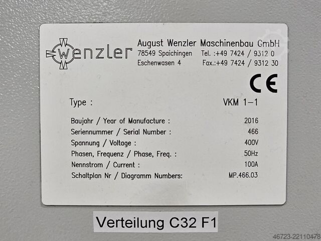 Vert. 5-axis CNC machining center Wenzler VKM 1-1