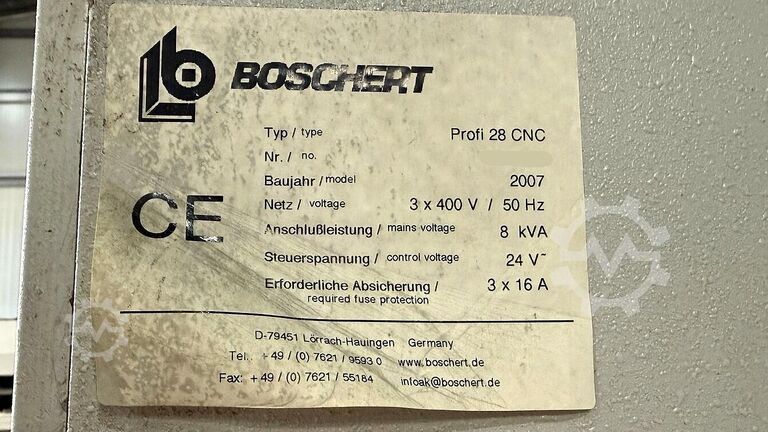 Press brake Boschert Profi 28 CNC