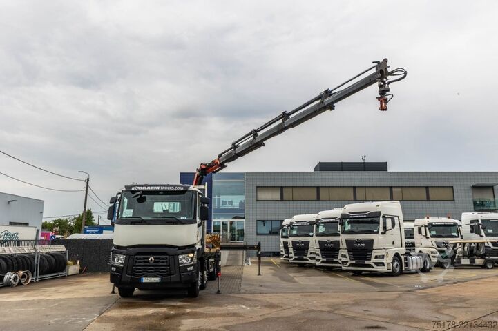 Open body RENAULT C 380 DXI+Palfinger 26 T/m+5EXT.
