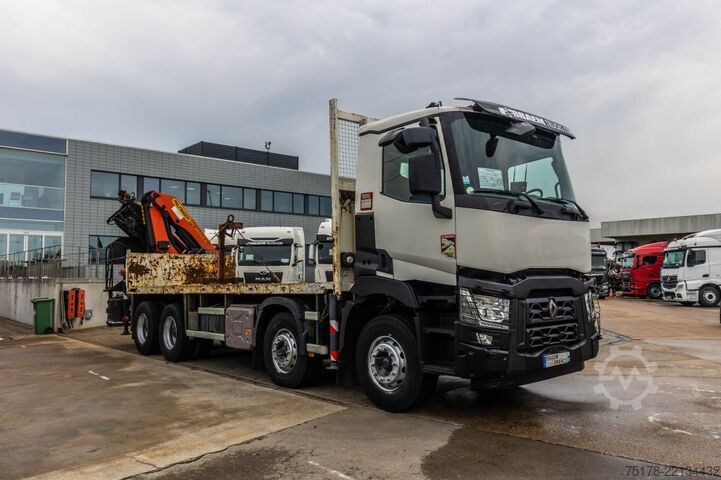 Open body RENAULT C 380 DXI+Palfinger 26 T/m+5EXT.