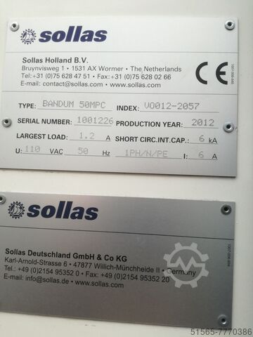 Banding machine Sollas Bandum B-50 MPC