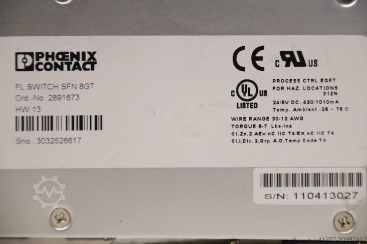 Ethernet Switch Phoenix Contact SFN 8GT