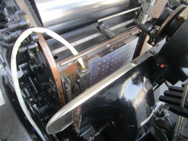 BUCHDRUCKMASCHINE HEIDELBERG TIEGEL A4 MIT HEISSFOLIENPRÄGEEINRICHT.