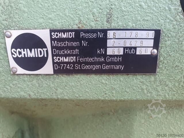 Pneumatische Kniehebelpresse Schmidt