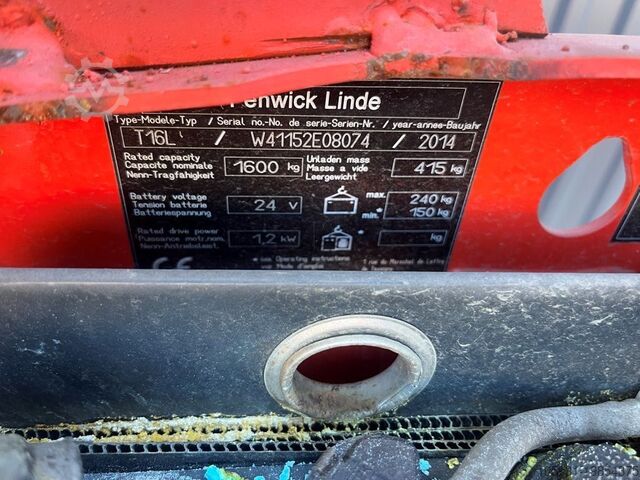 Electric Pallet Truck Linde T16L