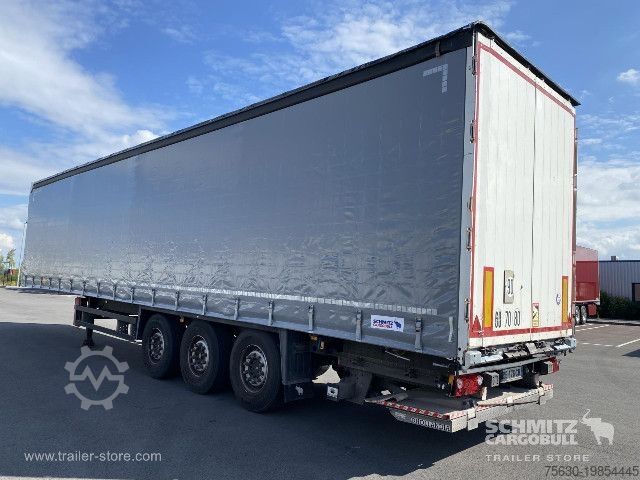 Open semitrailer with tarp Schmitz Cargobull Semitrailer Curtainsider Standard Hayon