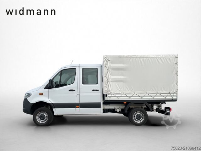 Transporter mit Pritsche & Plane Mercedes-Benz Sprinter 319 CDI 4x4 Doka Pritsche  Klima LED AHK