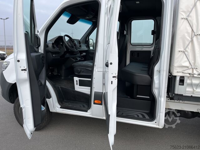 Transporter mit Pritsche & Plane Mercedes-Benz Sprinter 319 CDI 4x4 Doka Pritsche  Klima LED AHK