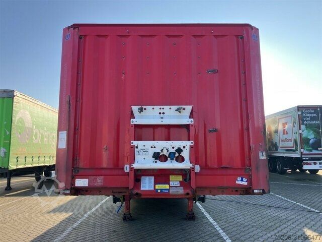 Auflieger mit offener Pritsche Krone Mega Liner Plateau mit Containerverriegelungen SDP 27 eLCVB4-S