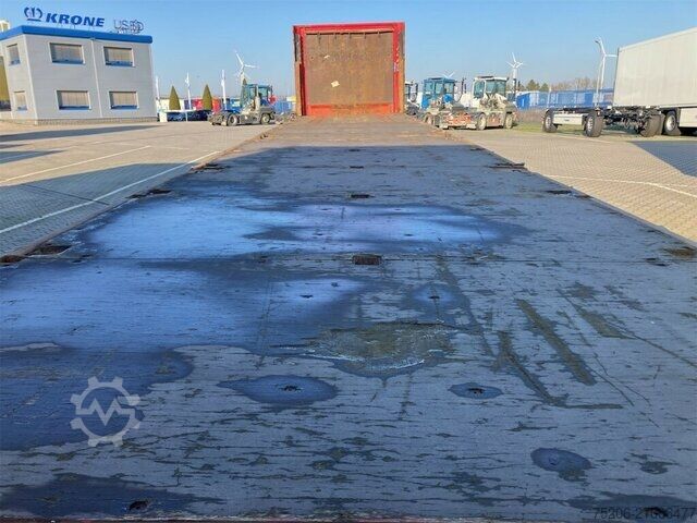 Auflieger mit offener Pritsche Krone Mega Liner Plateau mit Containerverriegelungen SDP 27 eLCVB4-S
