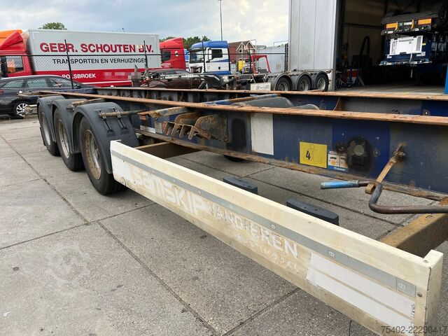 Container transport Krone SD 45FT / 4220 kg / Container Chassis / BPW + Drum